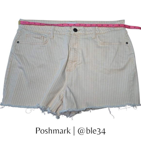 LC Lauren Conrad Striped Jean Shorts - Picture 4 of 13